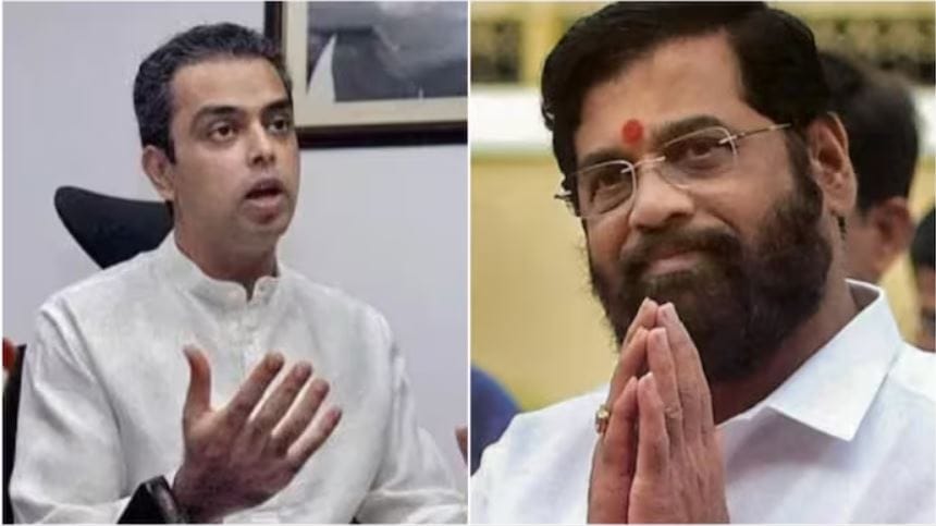 कांग्रेस से इस्तीफा देने के बाद, Milind Deora ने Eknath Shinde के नेतृत्व में शिवसेना में शामिल हो गए। 8 Milind Deora and Eknath Shinde