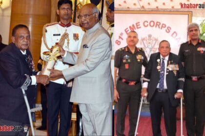 Muralikant Petkar Receiving Padmashri