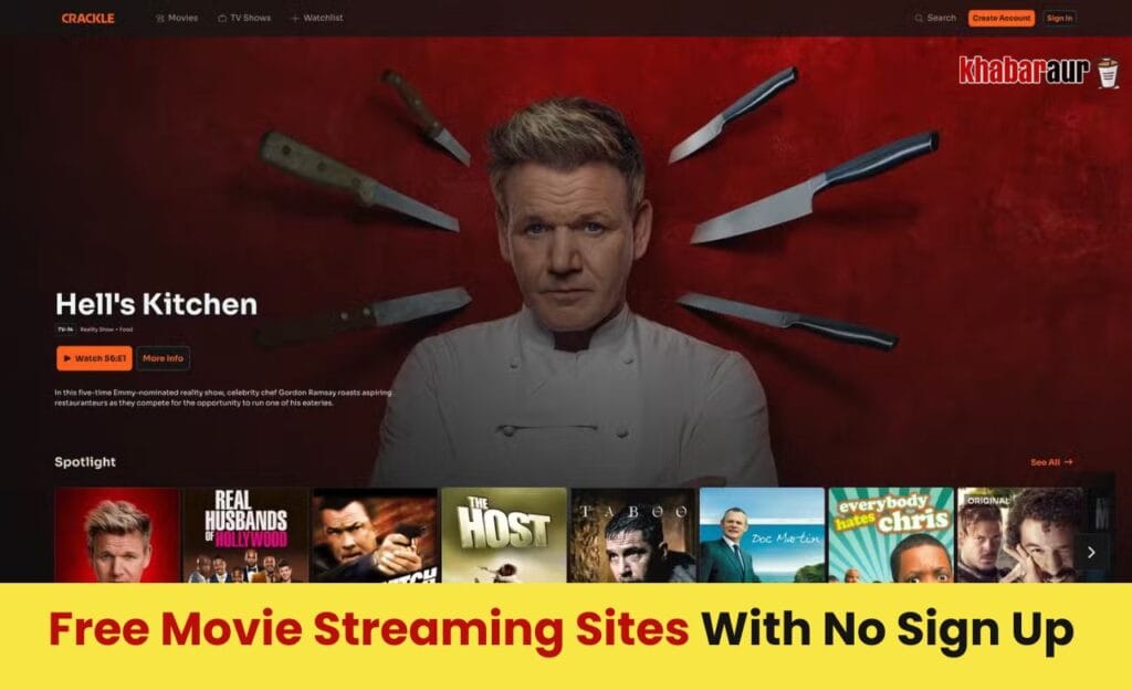 10 Free Movie Streaming Sites जिनमें साइन अप की जरूरत नहीं है 9 Crackle