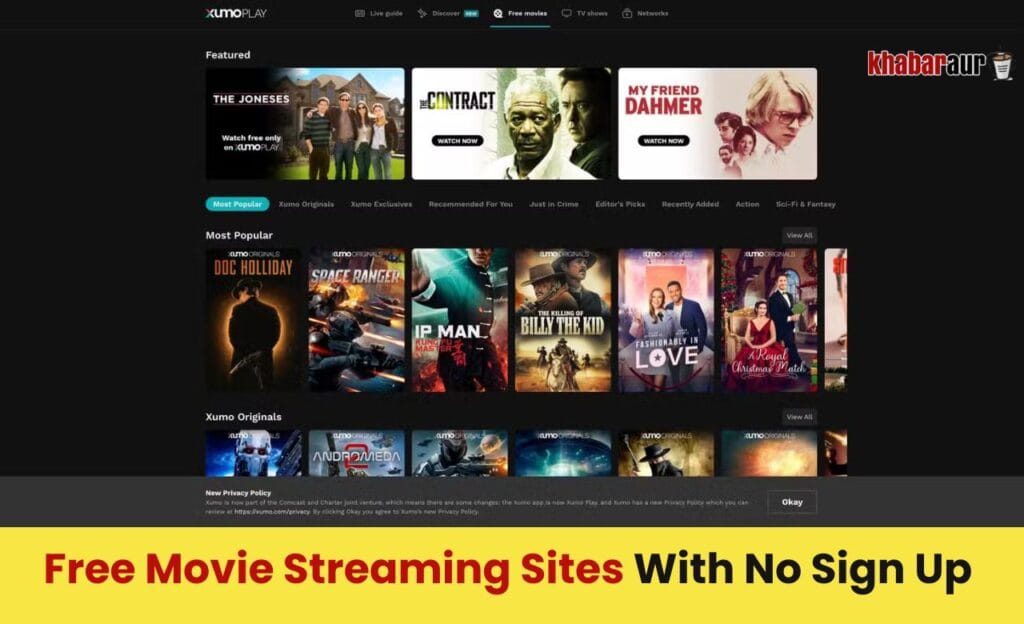 10 Free Movie Streaming Sites जिनमें साइन अप की जरूरत नहीं है 12 XUMO Play